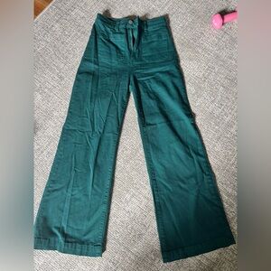 Rollas Green sailor Jean Wide-Leg Pants